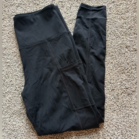 Women’s Black Athletic Leggings - Picture 1 of 5